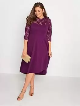Image of Yours High Low Lace Sweetheart Dress, Purple, Size 22, Women