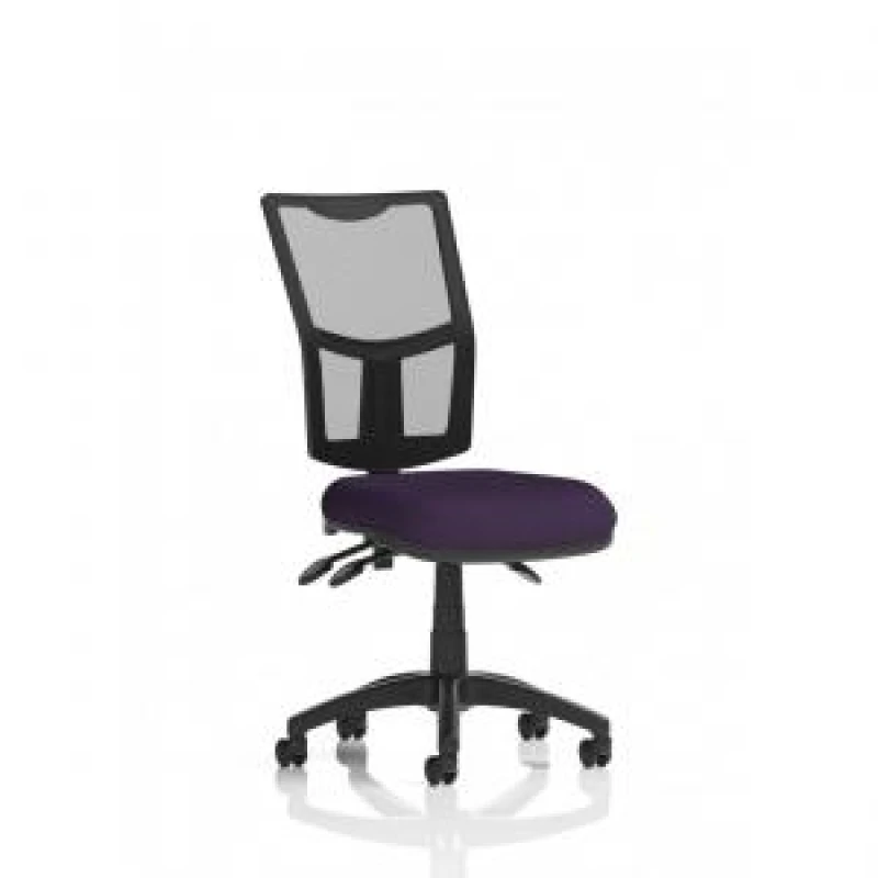 Image of Eclipse Eclipse Plus III Lever Task Operator Chair Mesh Back With Bespoke Colour Seat In Tansy Purple KCUP1651