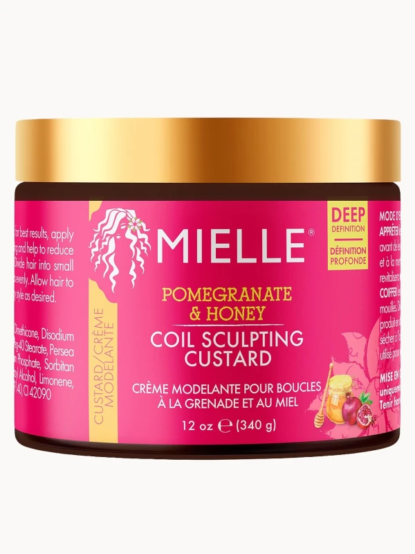 Image of Mielle Pomegranate & Honey Coil Sculpting Custard Hair Styling Gel