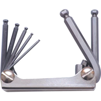 Image of Hexagon Ball Wrench Clip Set - Metric 7-Pce