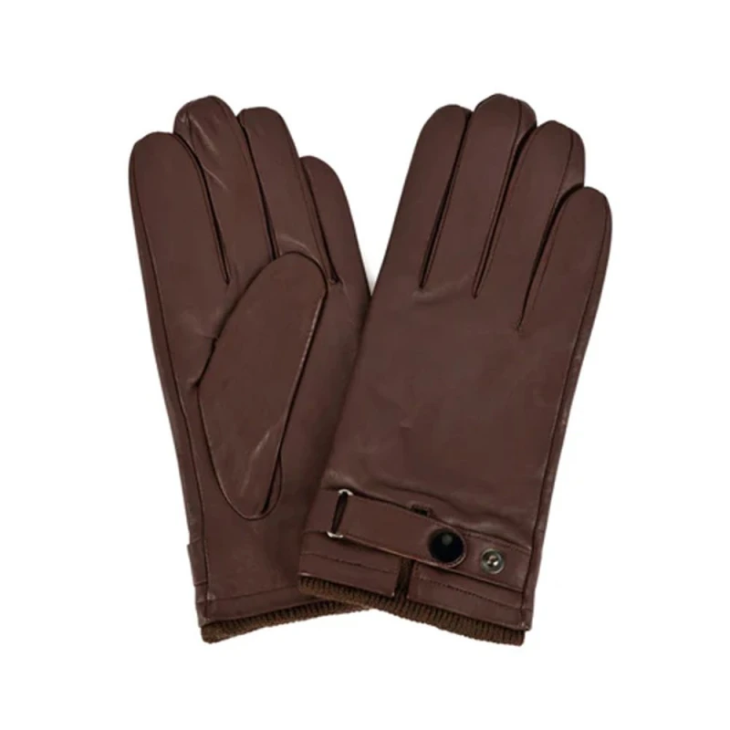 Image of Eastern Counties Leather Mens Premium Leather Driving Gloves in Brown Size: Small Brown Male S