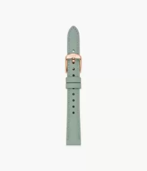 Image of Fossil Women 14mm Green Leather Strap