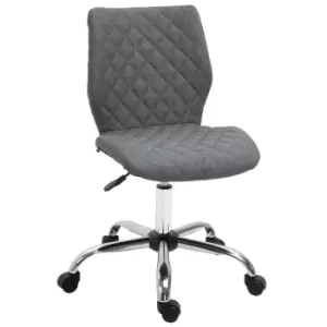 Image of Vinsetto 360 Swivel Office Chair Mid Back Computer Chair With Wheels Grey