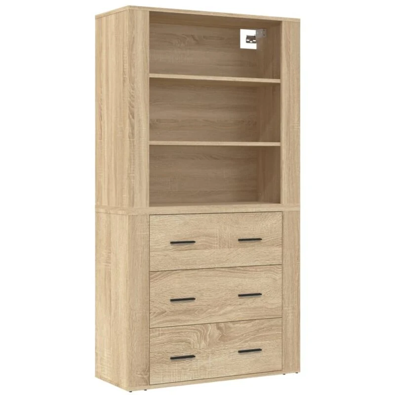 Image of VIDAXL Highboard Sonoma Oak Engineered Wood Vidaxl 3185394