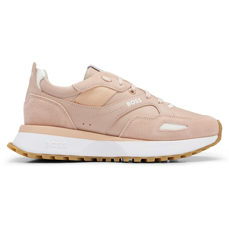 Image of Boss Womens Jonah Runners Low-Top Trainers Light Beige female 3 (36)