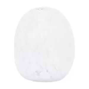 Image of Gallery Interiors Lemme Vase in Clear White Speckle / Large