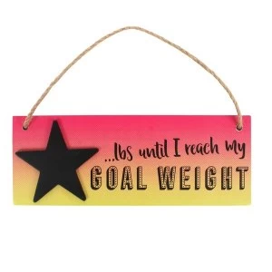 Image of Weight Countdown Hanging Sign