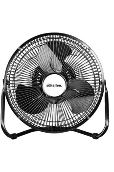 Image of 9" Metal High Velocity Cold Air Circulator Adjustable Floor Fan with 3 Speed Settings - Gunmetal Dark Grey