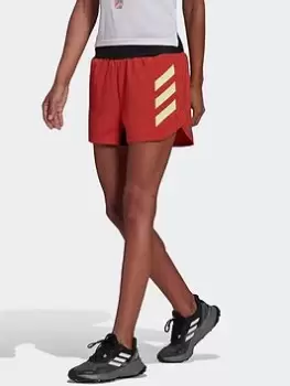 Image of adidas Terrex Agravic Shorts, Yellow Size XS Women