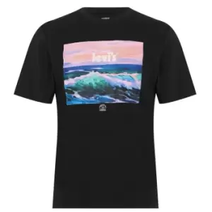 Image of Levis Relaxed Fit Logo T-Shirt - Black