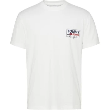 Image of Tommy Jeans Jeans New York Back Logo T Shirt - YBR White