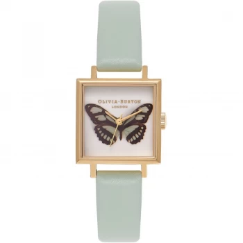 Image of Woodland Animals Butterfly Gold & Mint Watch