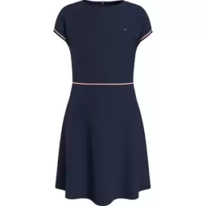 Image of Tommy Hilfiger Branded Punto Dress S/S - Blue