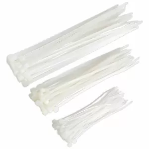 Image of Genuine SEALEY CT75W Cable Tie Assortment White Pack of 75