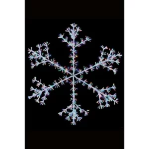 Image of 1.2m Multi-Colour LED Starburst Snowflake