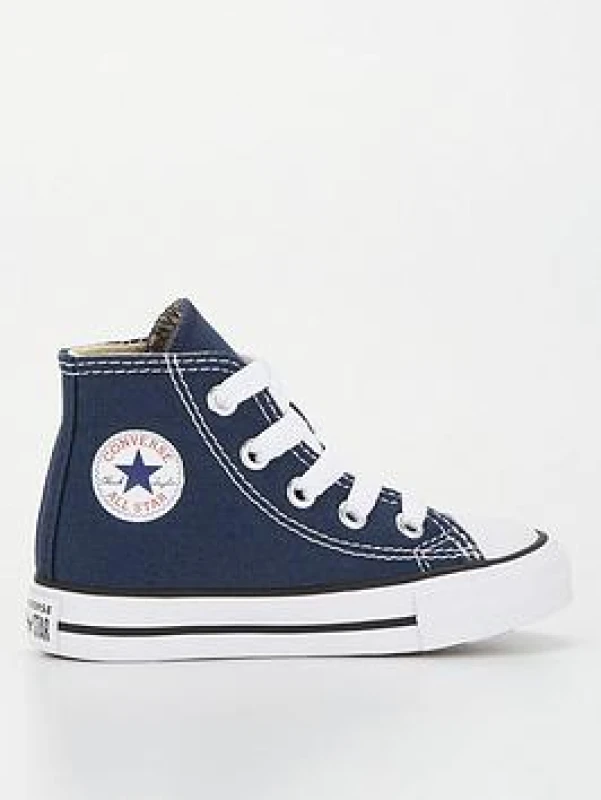 Image of Converse navy all star hi Toddler trainers Navy UK 8 (EU 24)