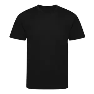 Image of Awdis Childrens/Kids Cool Recycled T-Shirt (12-13 Years) (Jet Black)