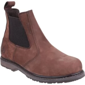 Image of Amblers Mens Safety As148 Sperrin Lightweight Waterproof Pull On Dealer Safety Boots Brown Size 8