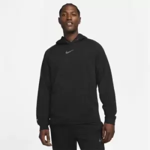 Image of Nike Pro Pull Over Fleece Hoodie Mens - Black