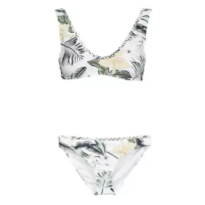 Image of Roxy ROXY BLOOM ELONGATED TRI SET womens in White - Sizes S,M,L,XS