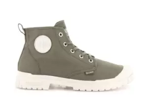 Image of Palladium Boots Unisex PAMPA SP20 HI CANVAS DUSKY GREEN / MARSHMALLOW