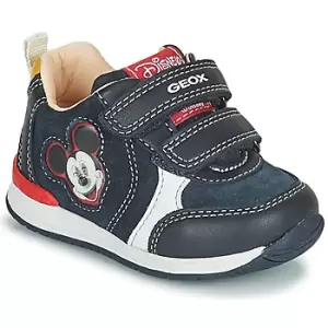 Image of Geox RISHO boys's Childrens Shoes Trainers in Blue toddler,4.5 toddler,5.5 toddler,6 toddler,7 toddler,7.5 toddler,8.5 toddler