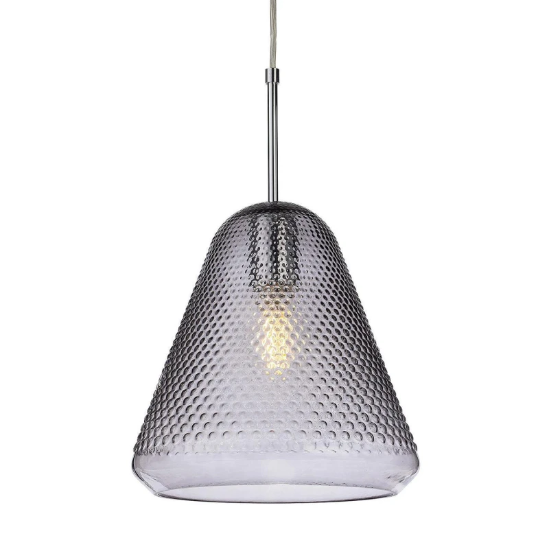 Image of Firstlight Fortune Pendant Light Smoked Dimple in Chrome