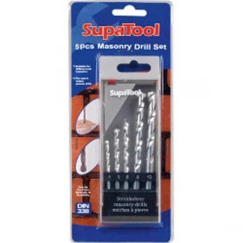 Image of SupaTool Masonry Drill Bits 5 Piece