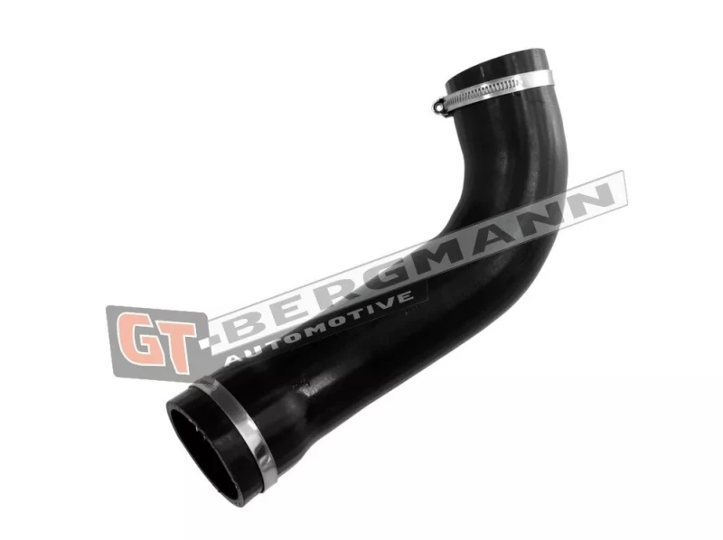 Image of GT-BERGMANN GT52-787 Turbocharger Hose with clamps, AEM (Ethylene Acrylate Rubber) AEM (Ethylene Acrylate Rubber) Charger Intake Hose (3314)