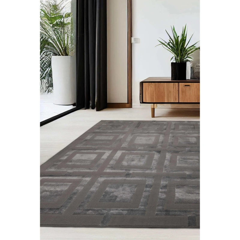 Image of Homemaker Atelier Squares Charcoal Rug Charcoal unisex 160x230cm