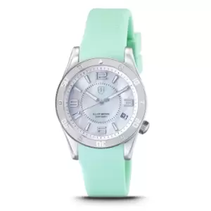 Image of Elliot Brown 929-203-R46 Bloxworth Hali Mint Rubber Strap Wristwatch