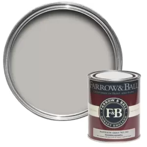 Image of Farrow & Ball Modern Eggshell Paint Pavilion Gray - 750ml
