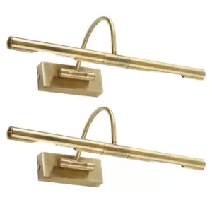 Image of Capri Pair of Gold Indoor Wall Lights