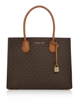 Image of Michael Kors Mercer large tote Brown