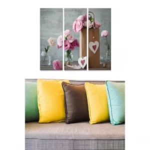 Image of MDF6208596 Multicolor Decorative MDF Painting (3 Pieces)