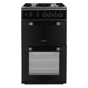 Image of Hotpoint HD5G00KCB Double Cavity Gas Cooker