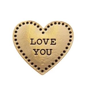 Image of Sass & Belle Gold Love Heart Pin Fashion Accessory