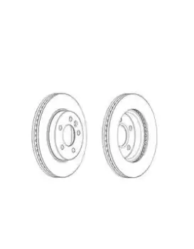 Image of FERODO Brake disc DDF2017C Brake rotor,Brake discs VW,Amarok Pickup (2HA, 2HB, S1B, S6B, S7A, S7B),Amarok Pritsche / Fahrgestell (S1B, S6B, S7B)