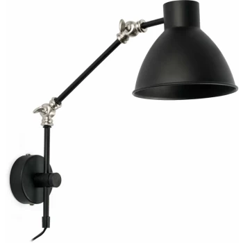 Image of Faro Celia - Adjustable 1 Light Indoor Wall Light Black, E14