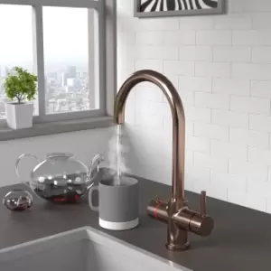 Image of Pronto 3 in 1 Boiling Water Tap Twin Lever in Copper