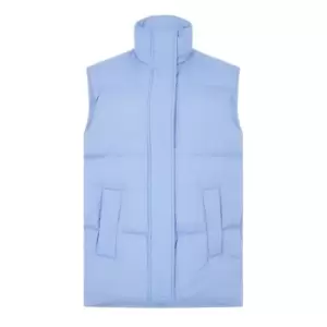 Image of STAND Zola Oversized Puffer Gilet - Blue