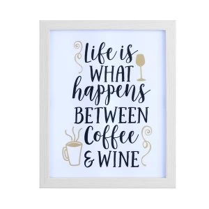 Image of Between Coffee & Wine Light Box Frame By Heaven Sends