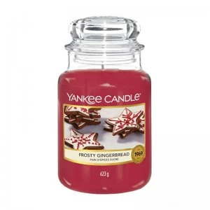 Image of Yankee Candle Frosty Gingerbread Large Candle 623g