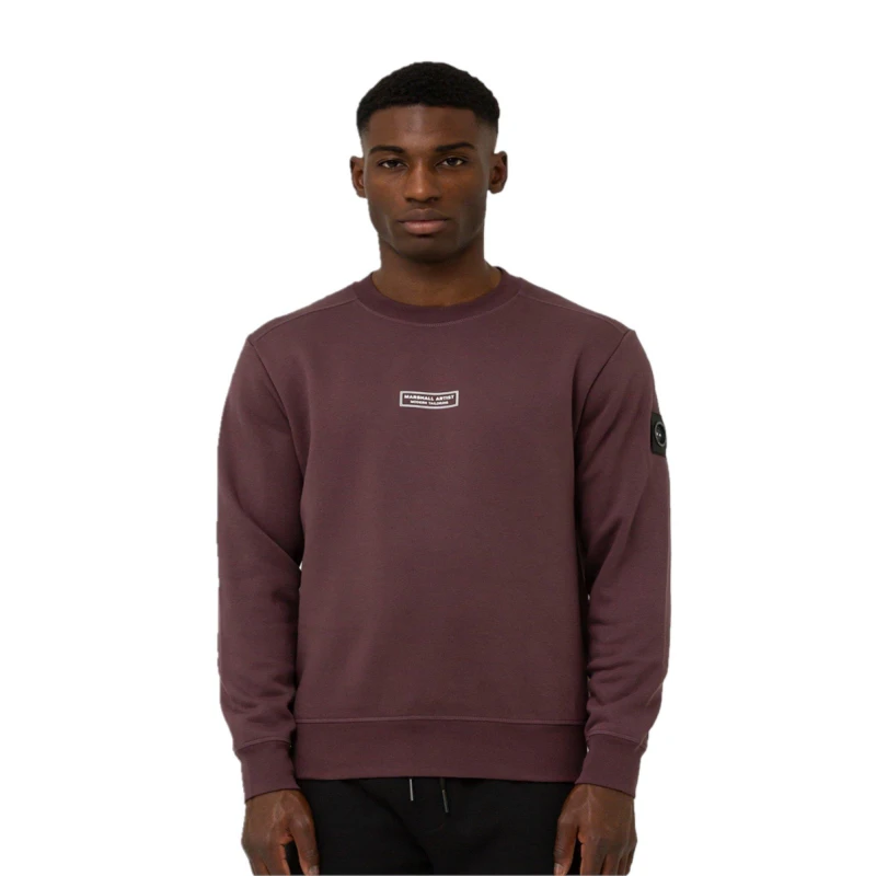 Image of Marshall Artist Mens Siren Crew Sweatshirt Purple male X Small