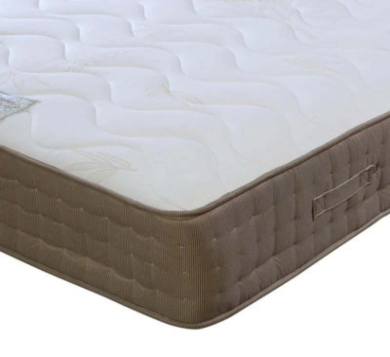 Image of Bedmaster Bedmaster Bamboo Pocket Sprung Memory Foam Mattress in Light Brown Size: Small Double Light Brown Small Double Unisex 0764283927071