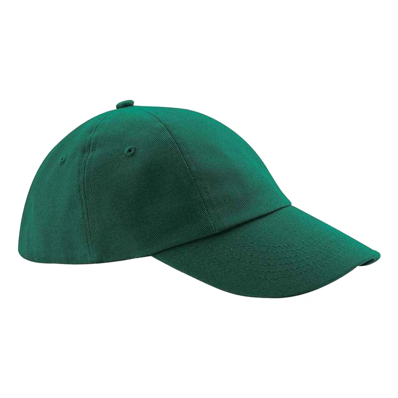 Image of Beechfield Womens Heavy Cotton Low Profile Baseball Cap in Bottle Green Bottle Green Female One Size