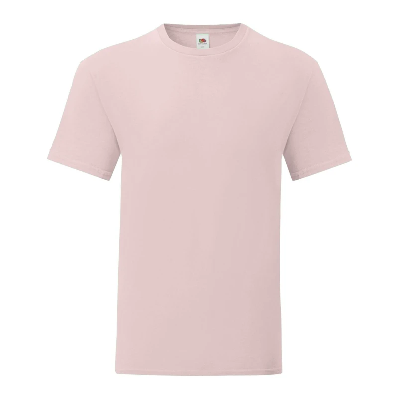 Image of Fruit Of The Loom Fruit of the Loom Men Iconic 150 T-Shirt in Rose Size: Small Rose S Male 5063300941621