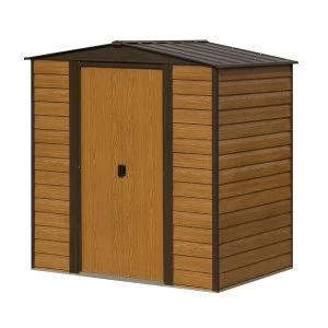 Image of Rowlinson 6 x 5 Woodvale Metal Apex Shed With Floor