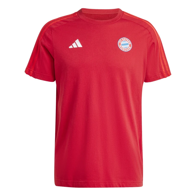 Image of adidas FC Bayern Munich DNA T-Shirt 2024 2025 Adults - Red Red S