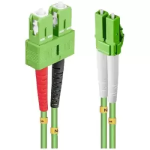 Image of LINDY 46320 Fibreglass FO Cable [1x LC plug - 1x SC plug] 50/125 µ Multimode OM5 1.00 m